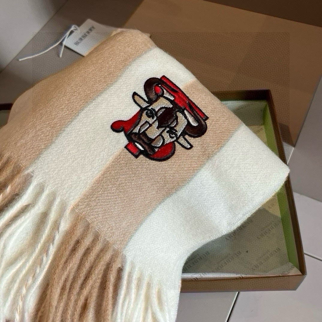 BURBERRY BBR SCARF 180 CM IN CASHMERE 481417