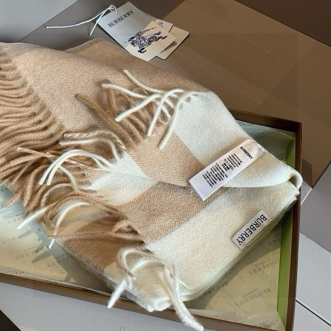 BURBERRY BBR SCARF 180 CM IN CASHMERE 481417