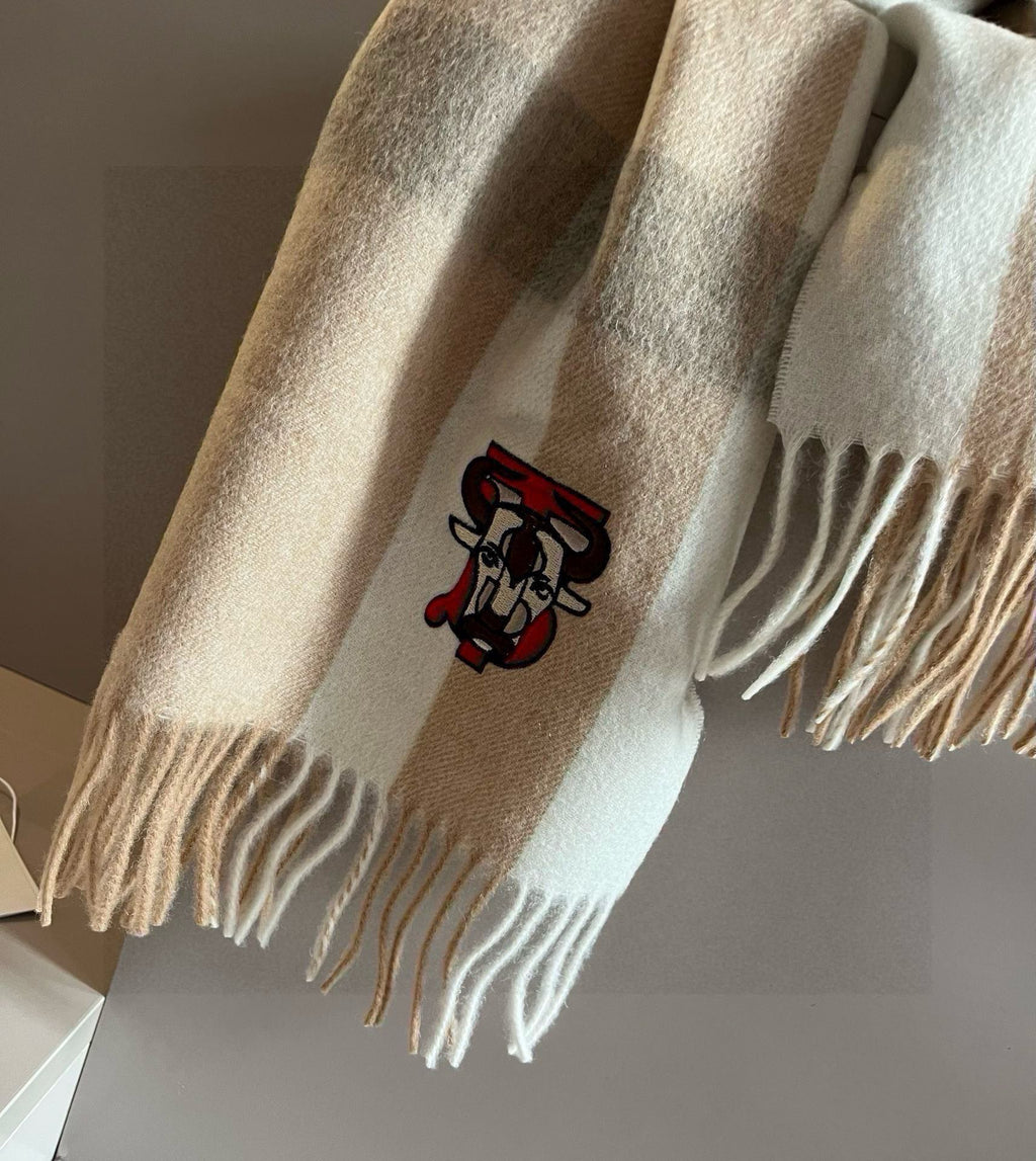 BURBERRY BBR SCARF 180 CM IN CASHMERE 481417