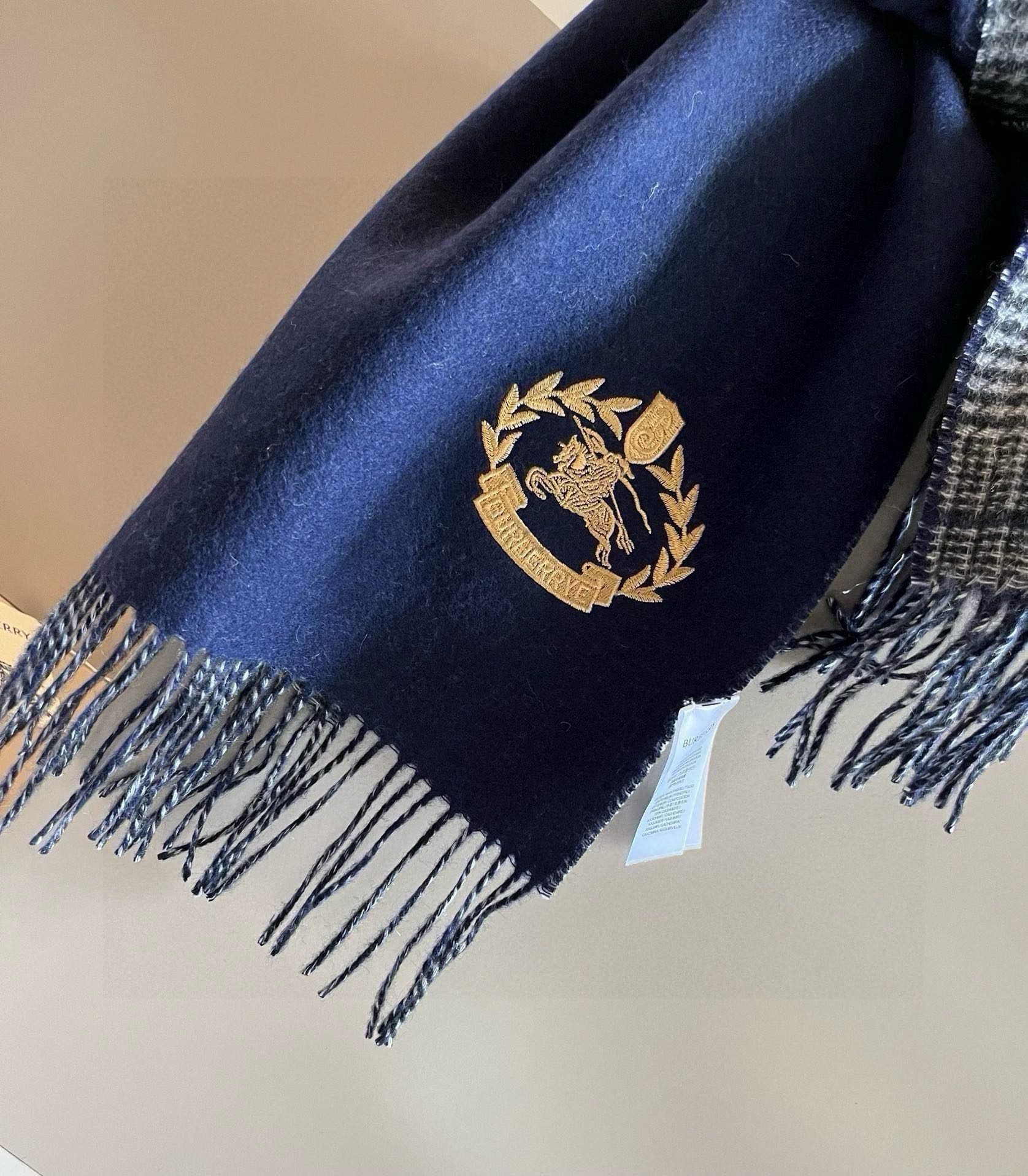 BURBERRY BBR SCARF 180 CM IN CASHMERE 481058