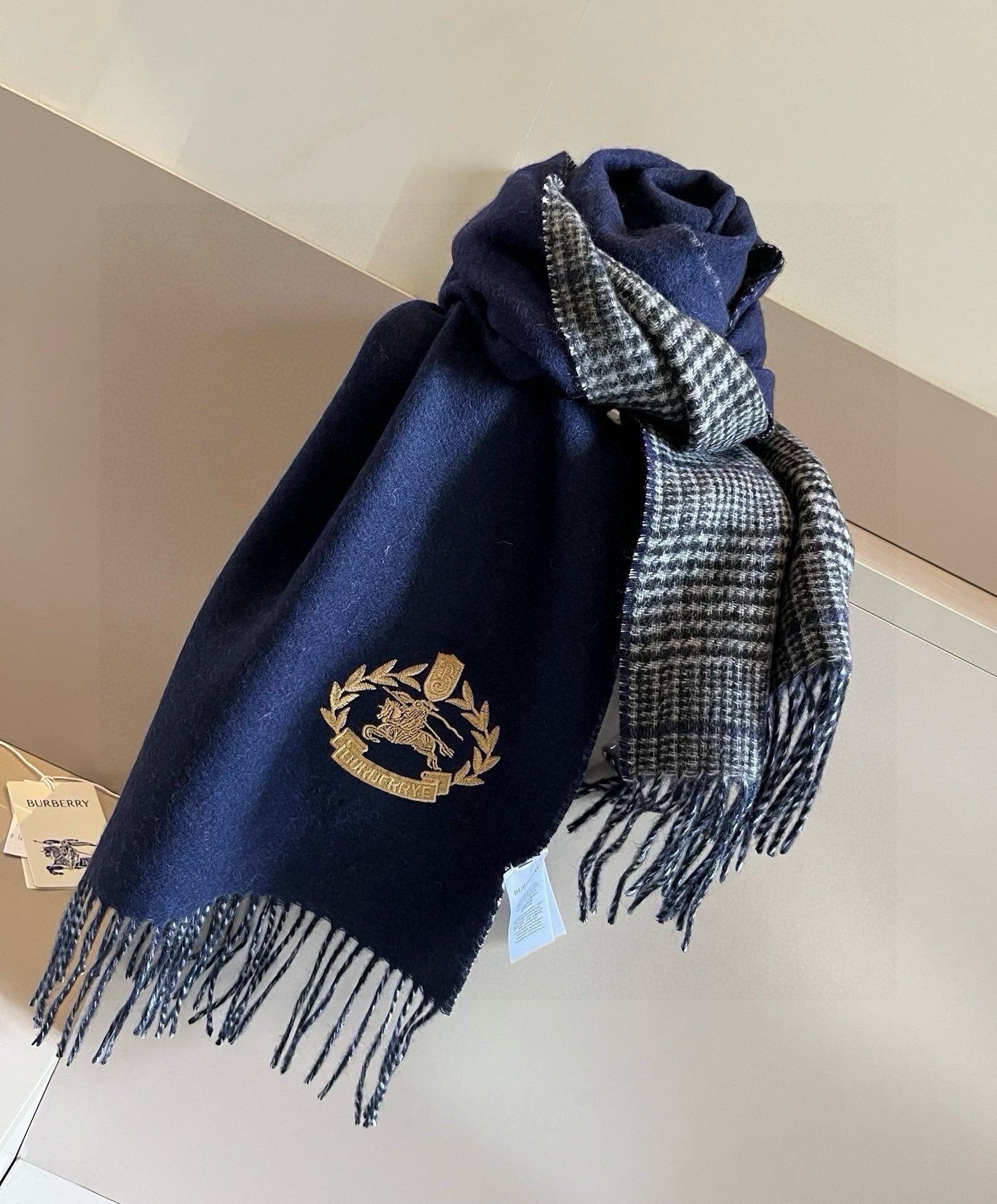 BURBERRY BBR SCARF 180 CM IN CASHMERE 481058