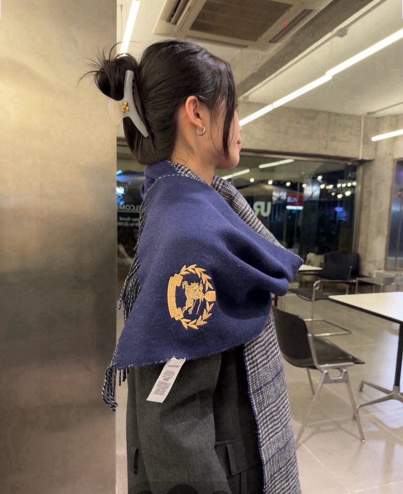 BURBERRY BBR SCARF 180 CM IN CASHMERE 481058