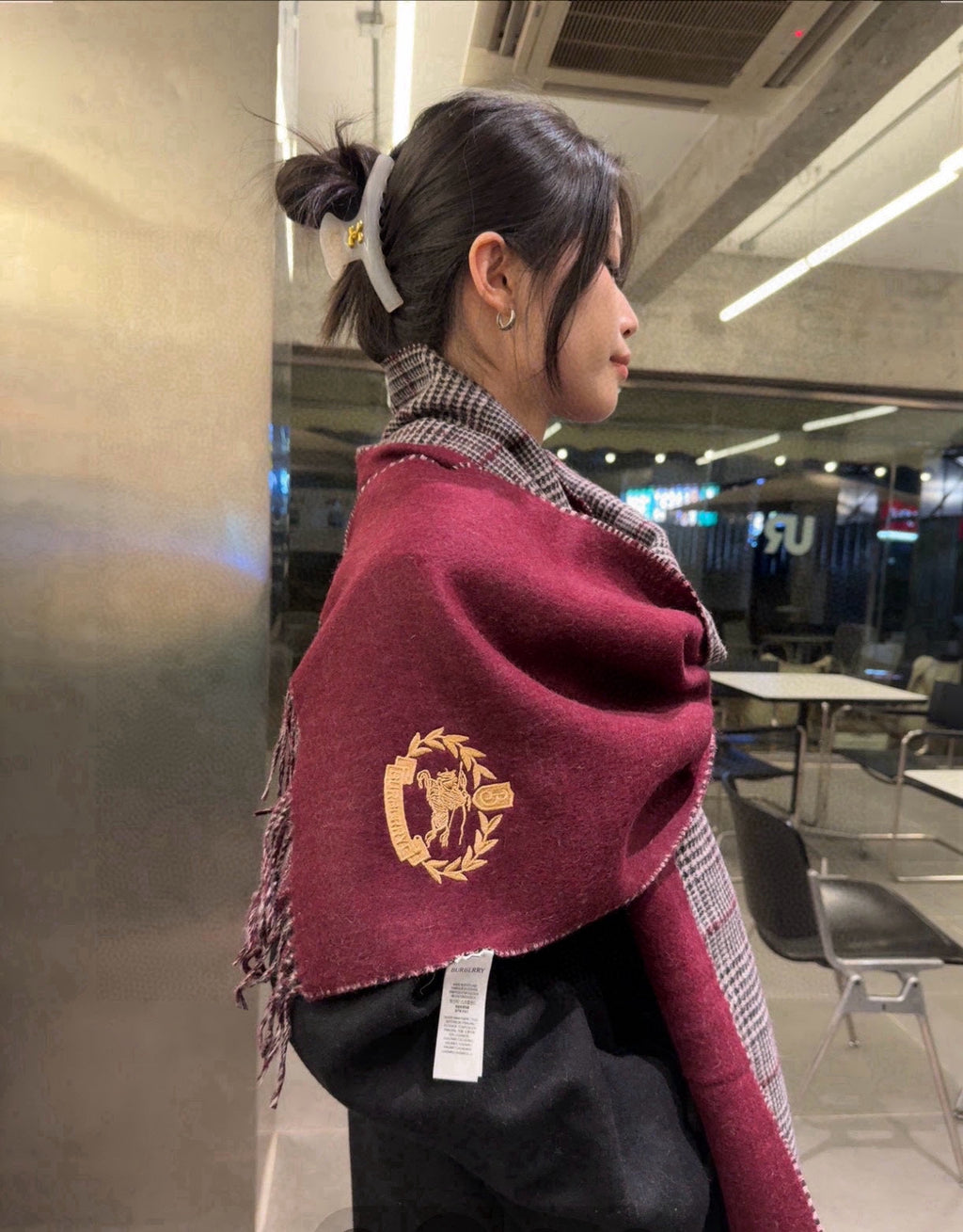 BURBERRY BBR SCARF 180 CM IN CASHMERE 481059