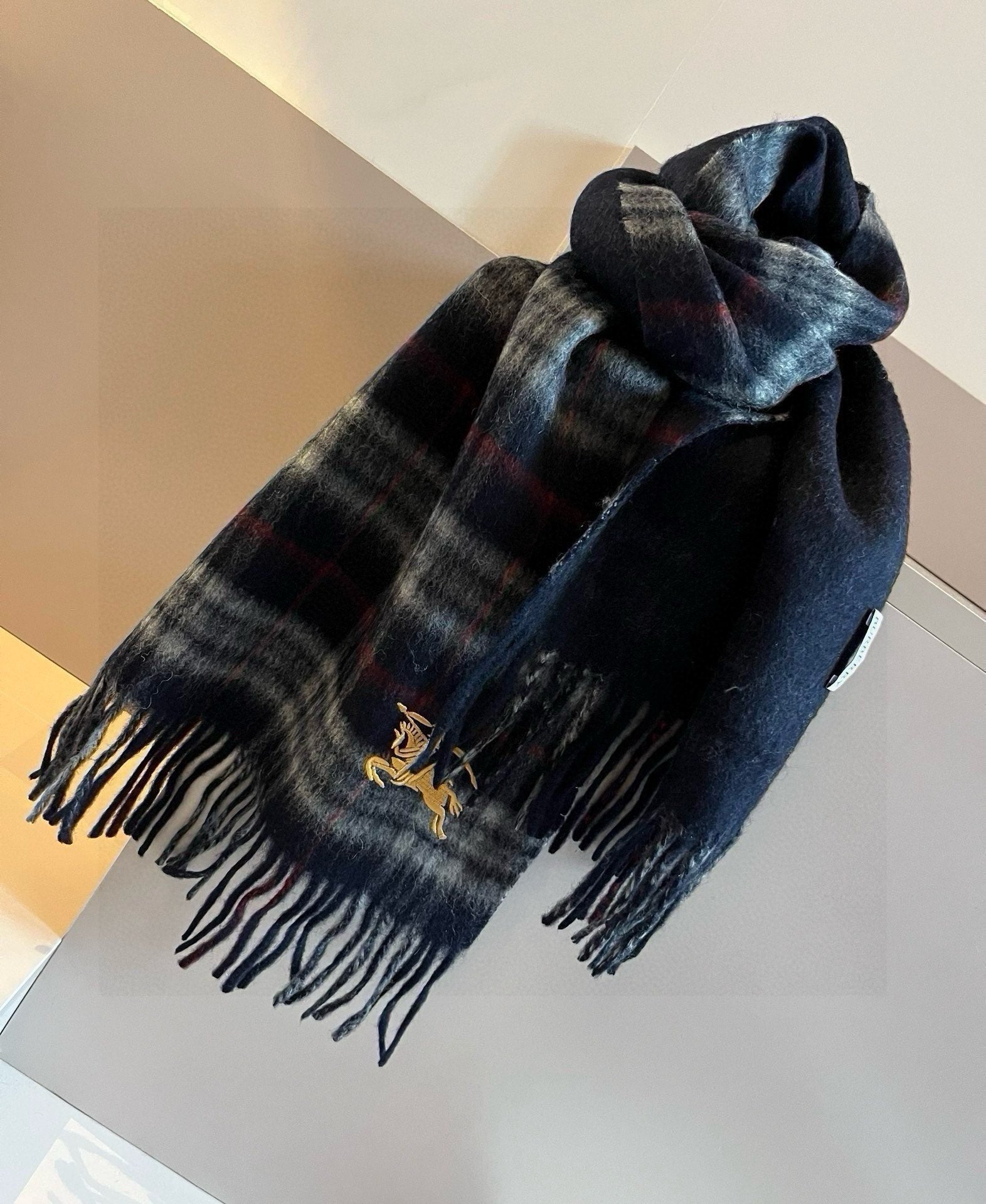 BURBERRY BBR SCARF 180 CM IN CASHMERE 483534