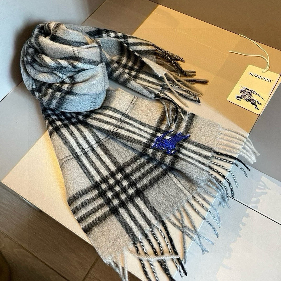 BURBERRY BBR SCARF 180 CM IN CASHMERE 483536