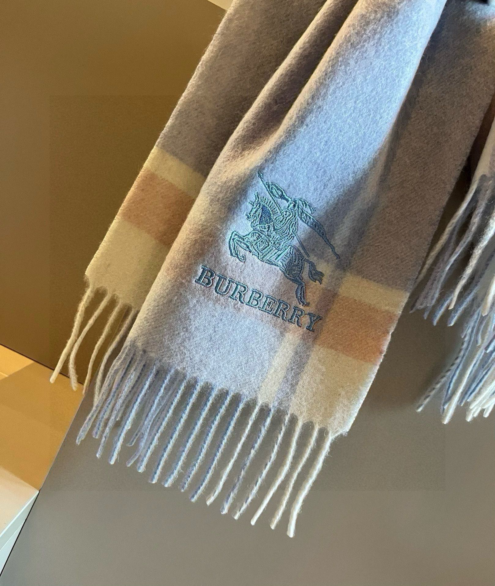BURBERRY BBR SCARF 180 CM IN CASHMERE 483541