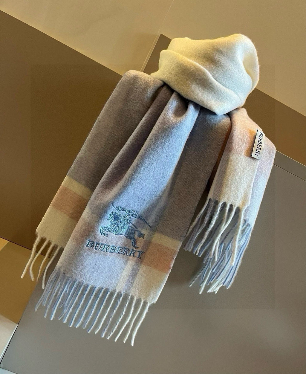BURBERRY BBR SCARF 180 CM IN CASHMERE 483541