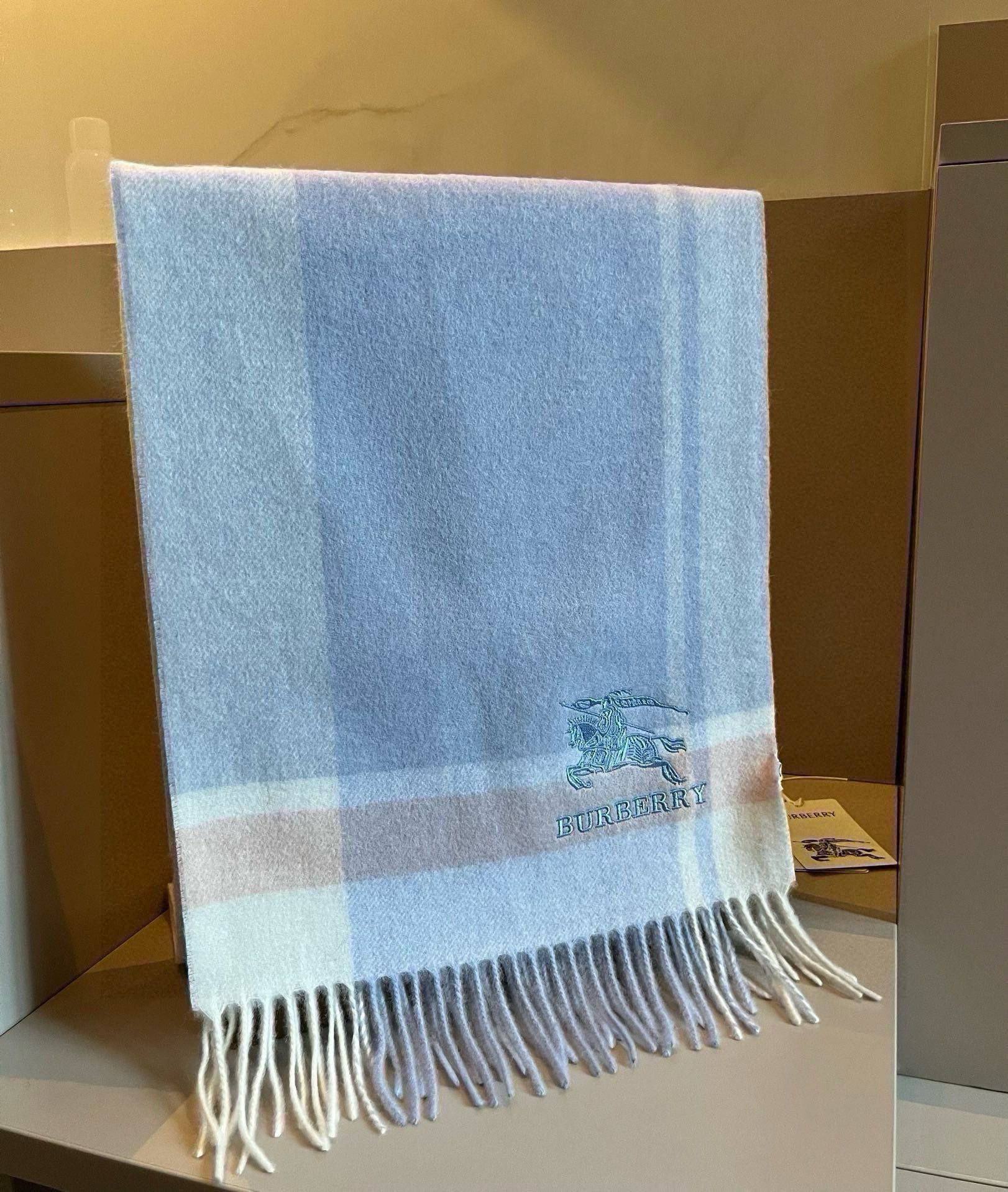 BURBERRY BBR SCARF 180 CM IN CASHMERE 483541