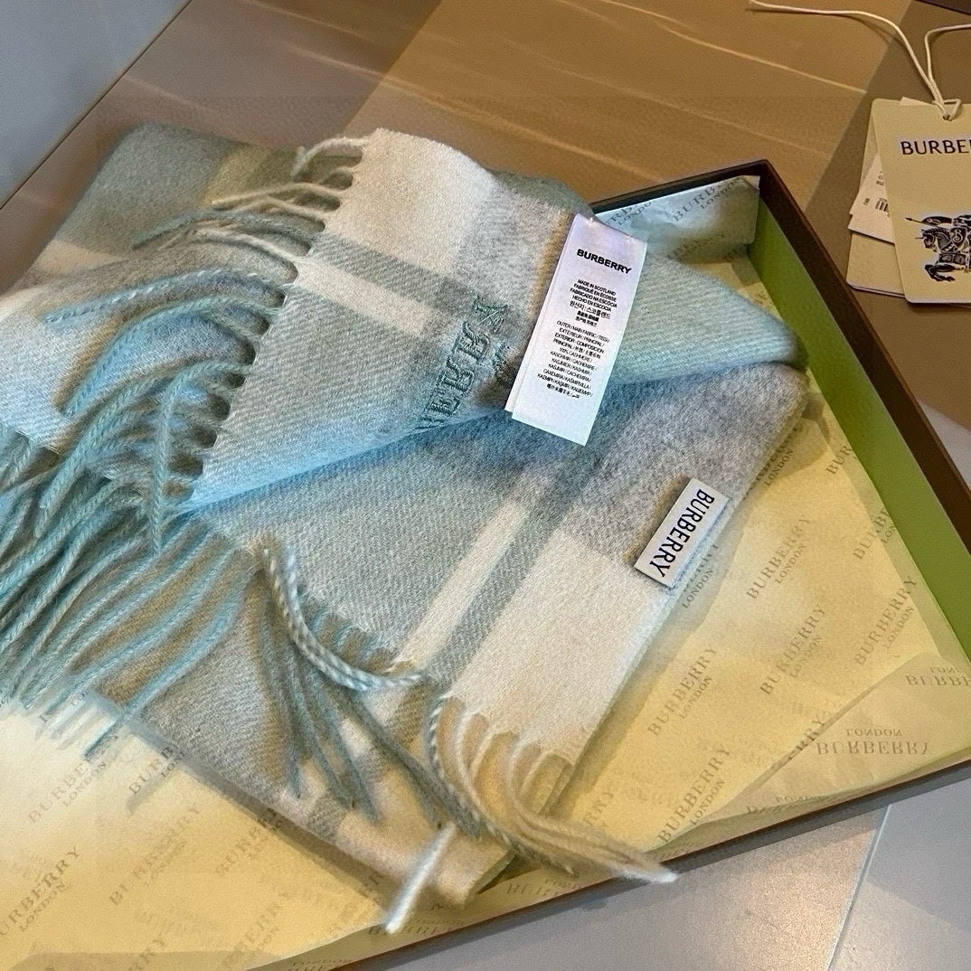 BURBERRY BBR SCARF 180 CM IN CASHMERE 483543