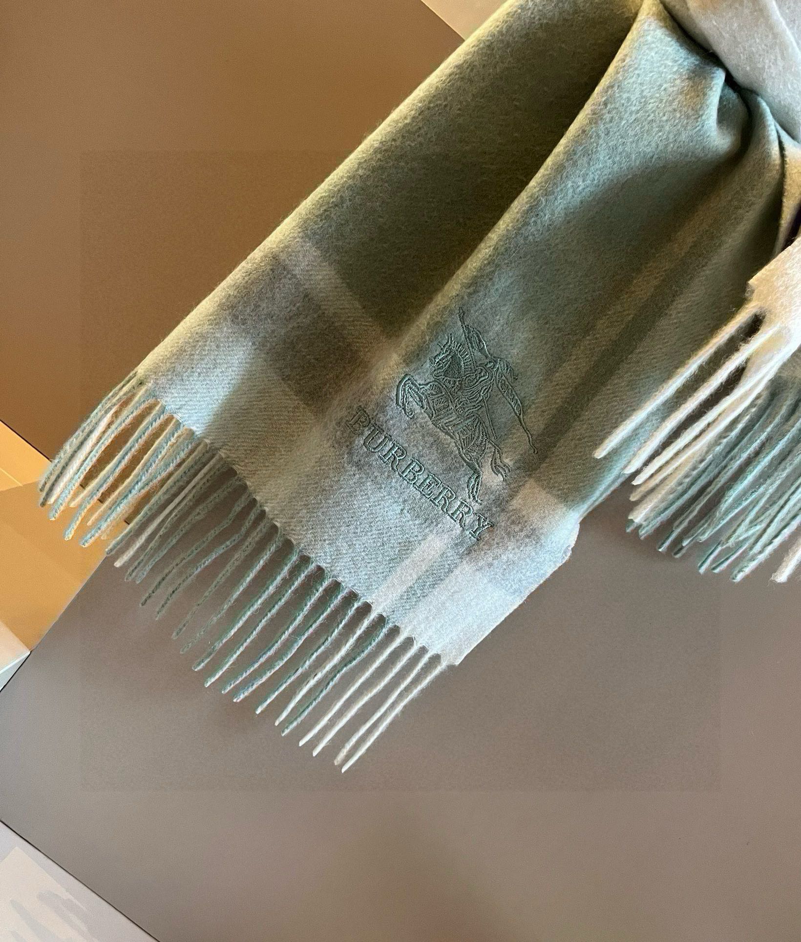 BURBERRY BBR SCARF 180 CM IN CASHMERE 483543