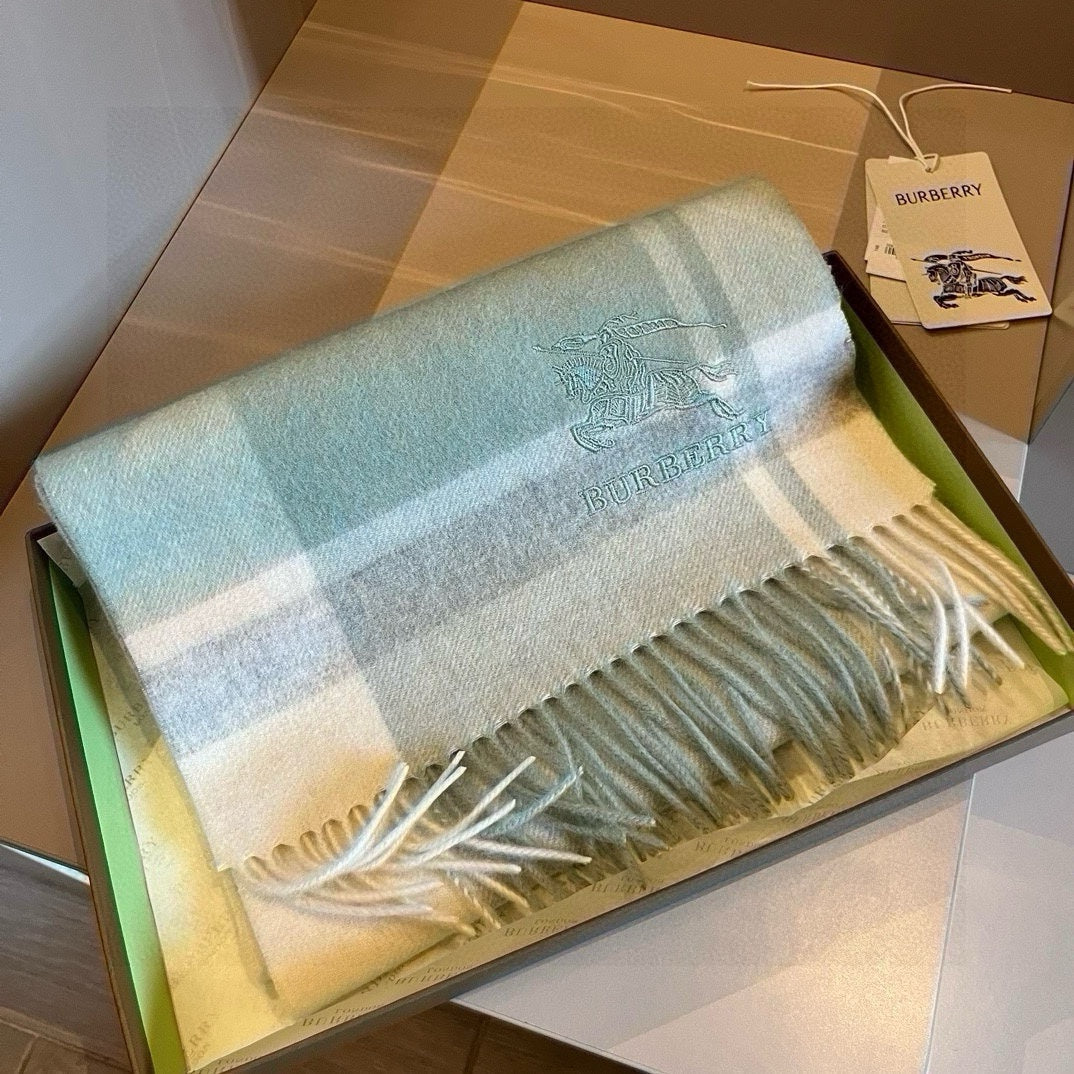BURBERRY BBR SCARF 180 CM IN CASHMERE 483543
