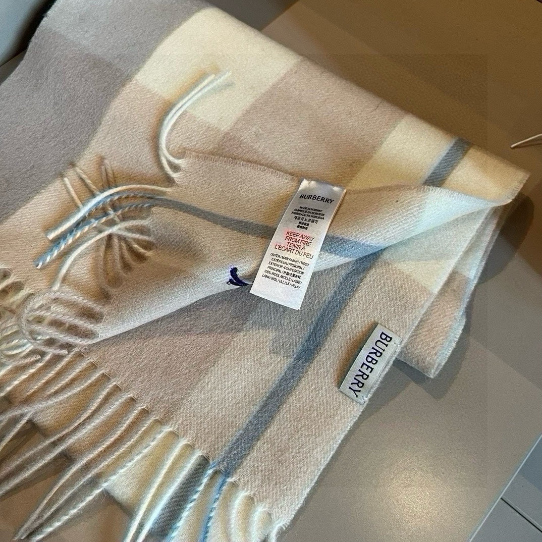 BURBERRY BBR SCARF 180 CM IN CASHMERE 486610