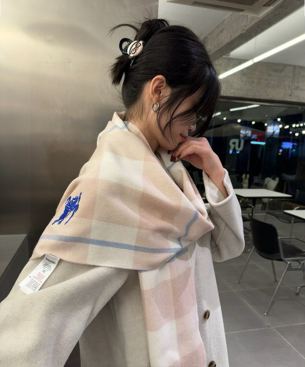 BURBERRY BBR SCARF 180 CM IN CASHMERE 486610
