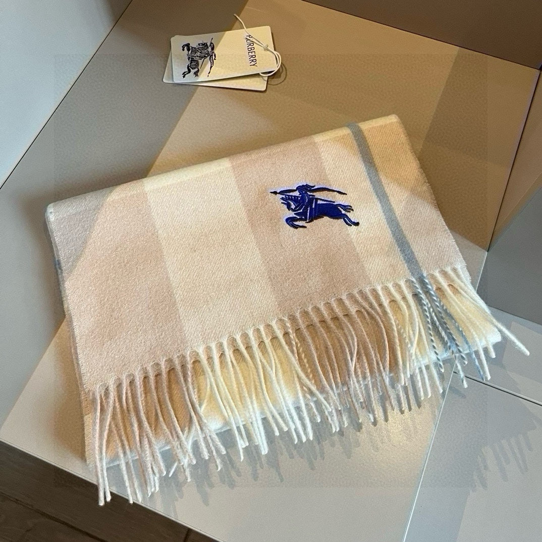 BURBERRY BBR SCARF 180 CM IN CASHMERE 486610