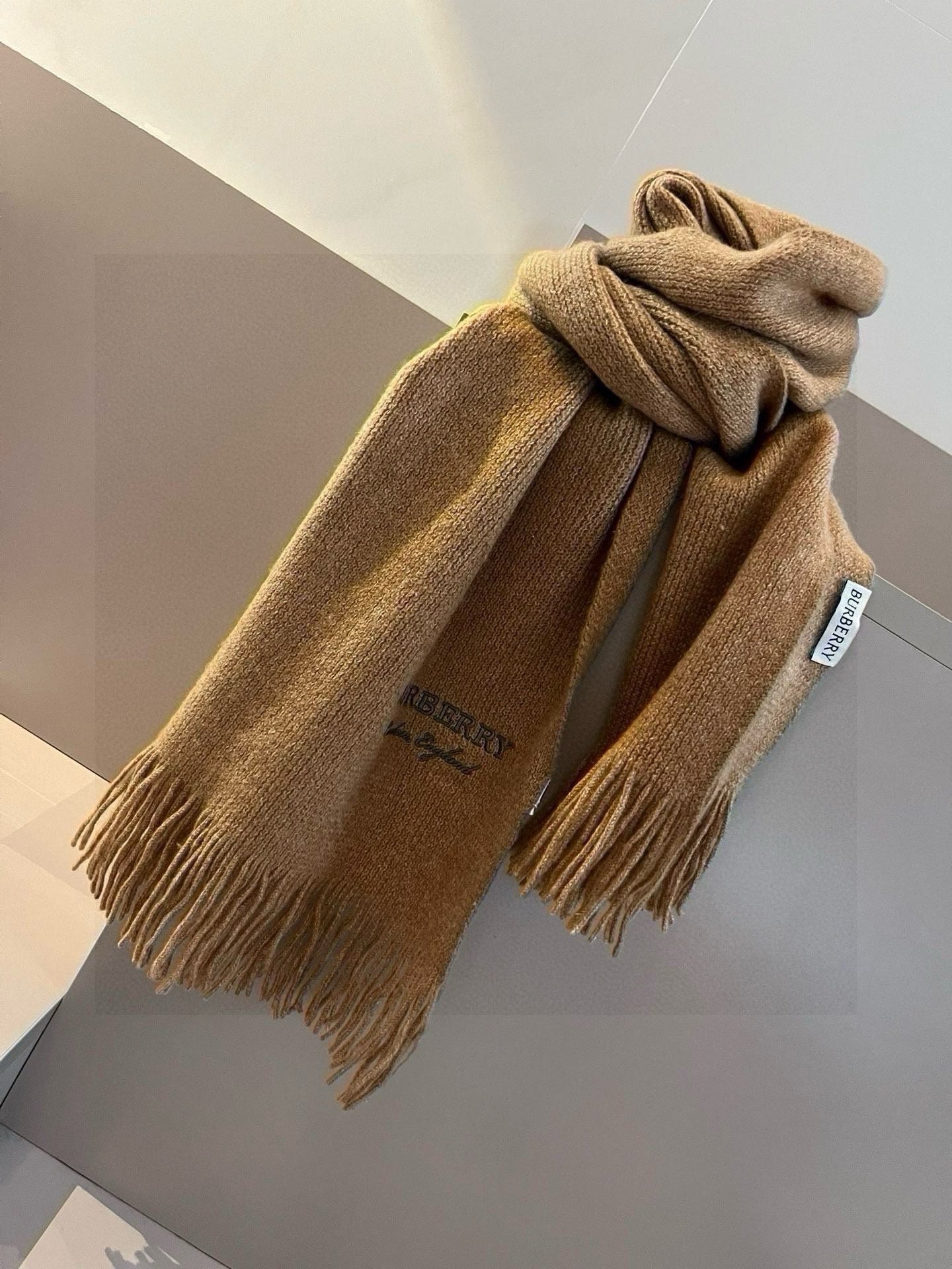 BURBERRY BBR SCARF 180 CM IN CASHMERE 489737