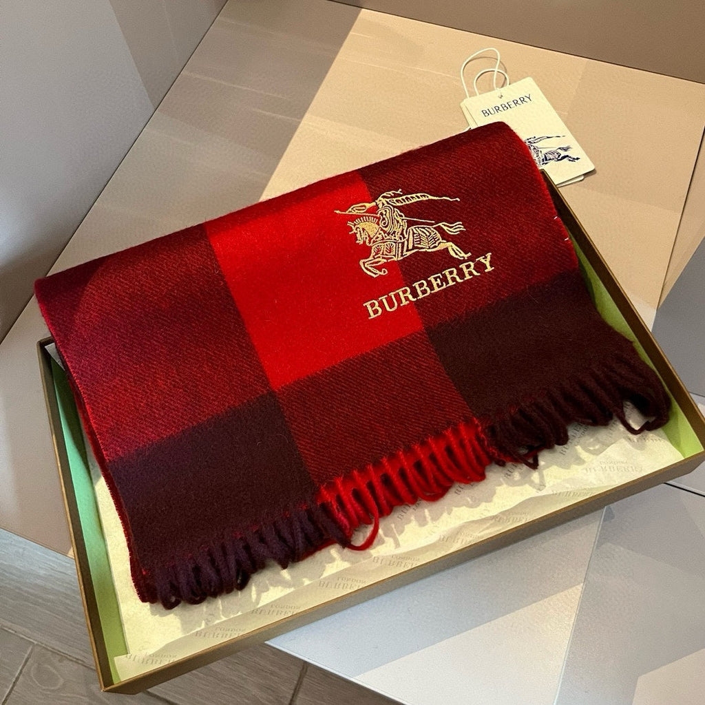 BURBERRY BBR SCARF 180 CM IN CASHMERE 489745