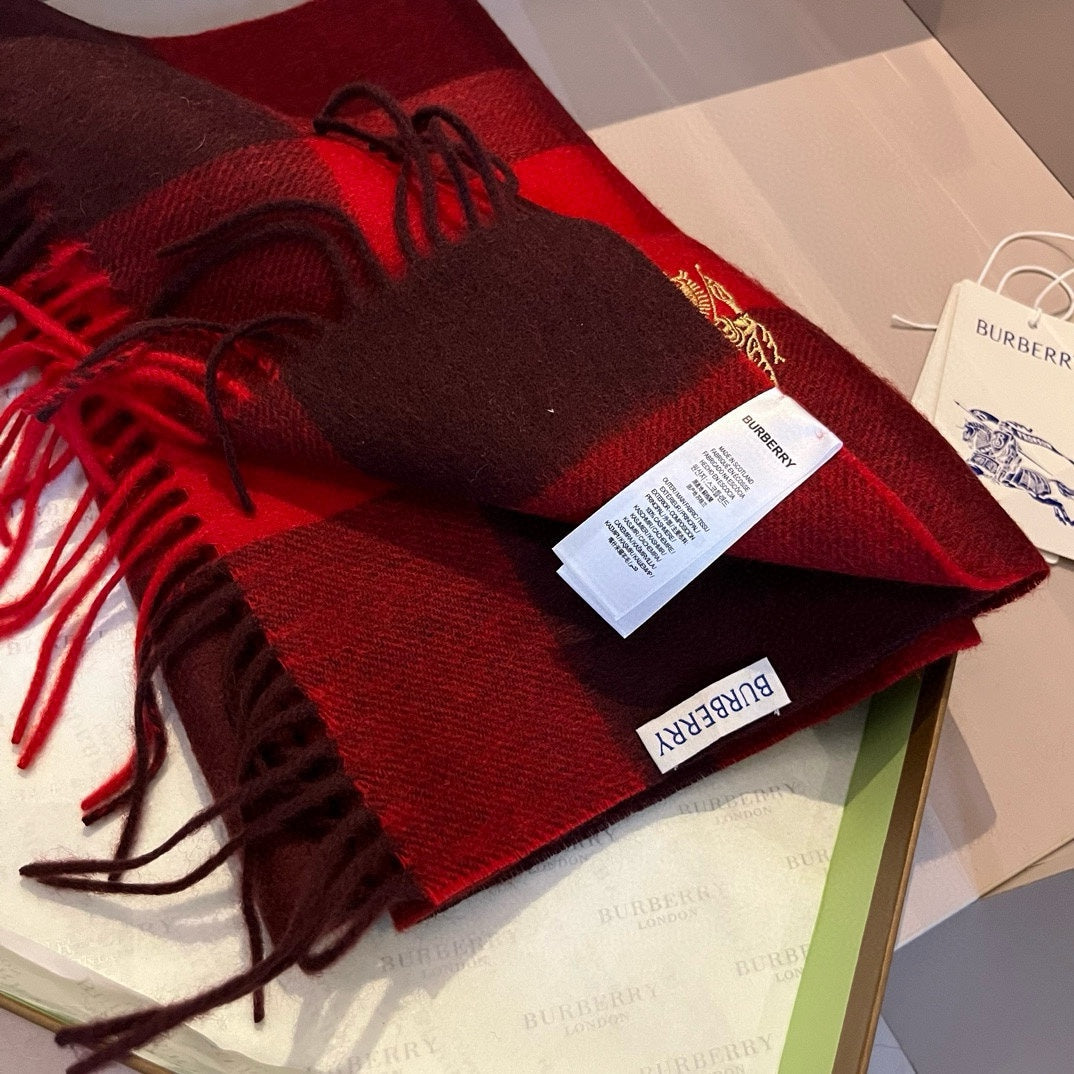 BURBERRY BBR SCARF 180 CM IN CASHMERE 489745
