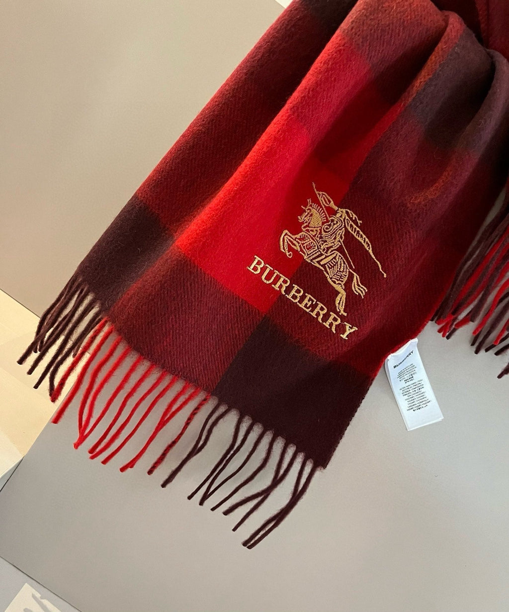 BURBERRY BBR SCARF 180 CM IN CASHMERE 489745