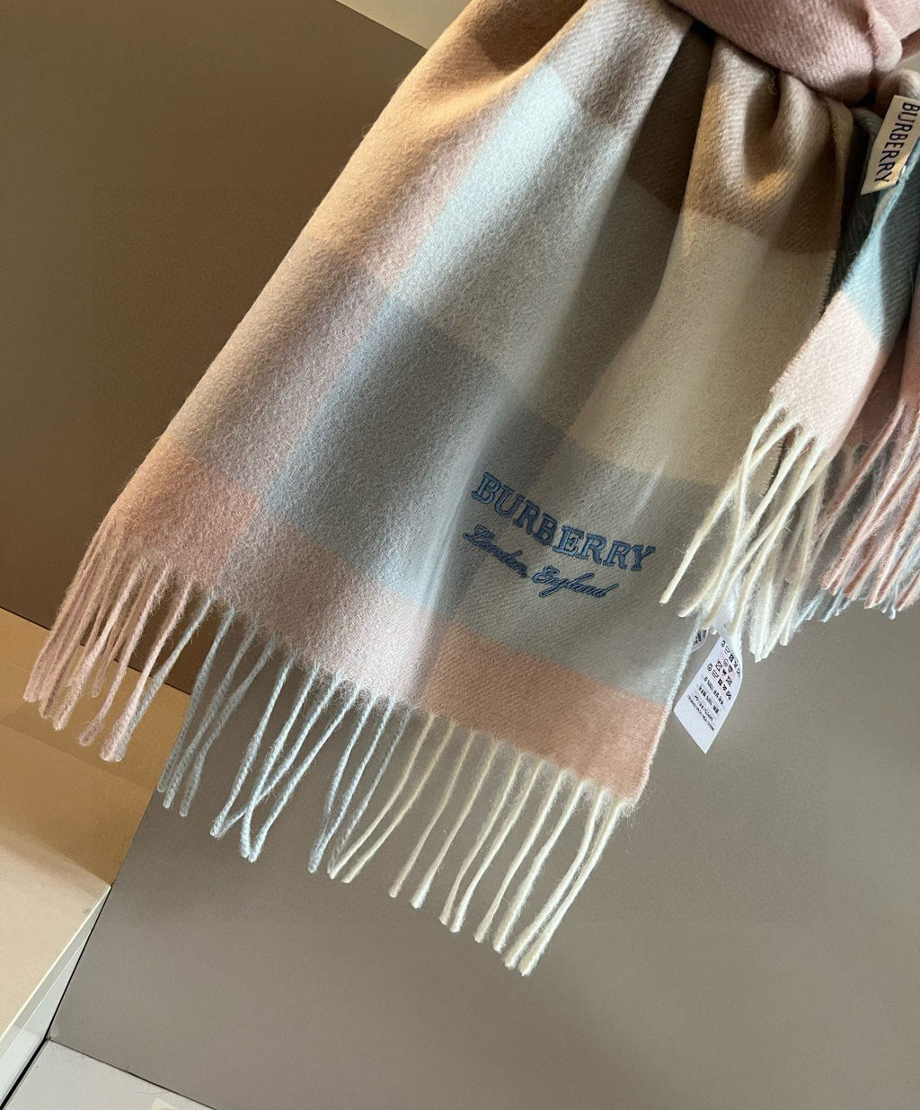 BURBERRY BBR SCARF 180 CM IN CASHMERE 489761