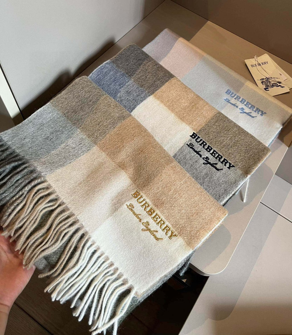 BURBERRY BBR SCARF 180 CM IN CASHMERE 489761