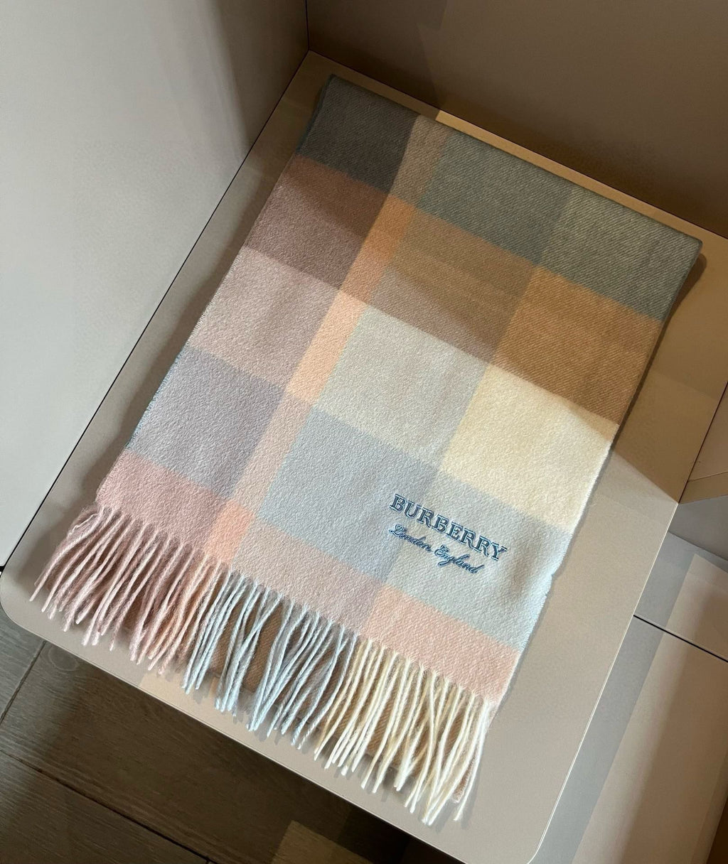 BURBERRY BBR SCARF 180 CM IN CASHMERE 489761