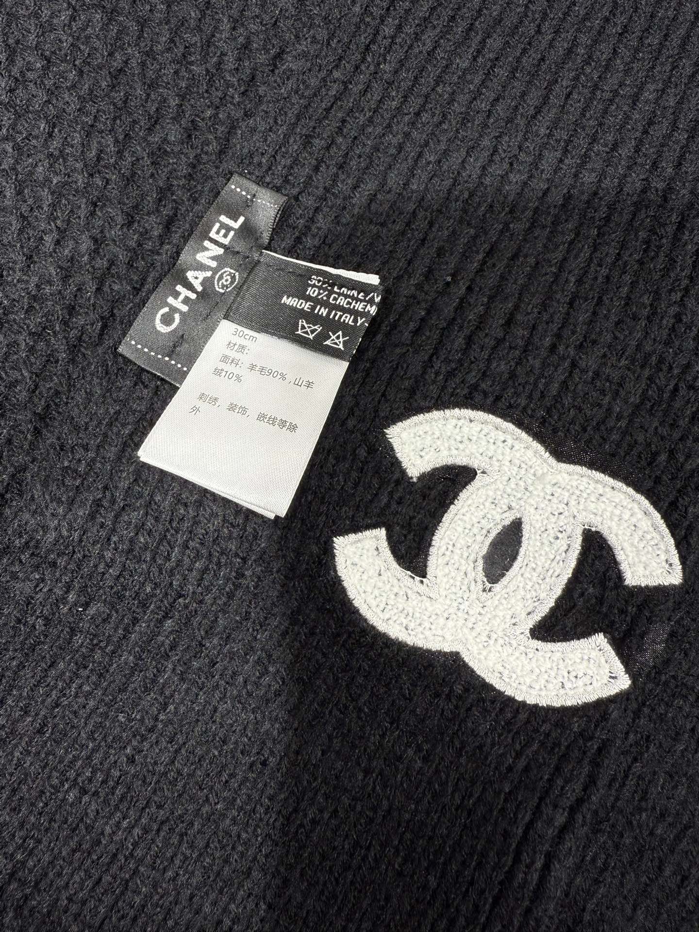 CHANEL 25S SCARF 175 CM IN  WOOL CASHMERE 943087