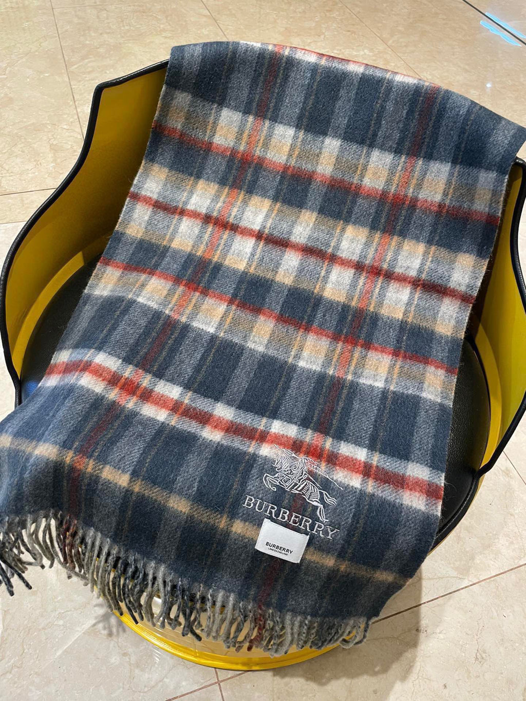 BURBERRY SCARF 200 CM IN COLORFUL CASHMERE 402194
