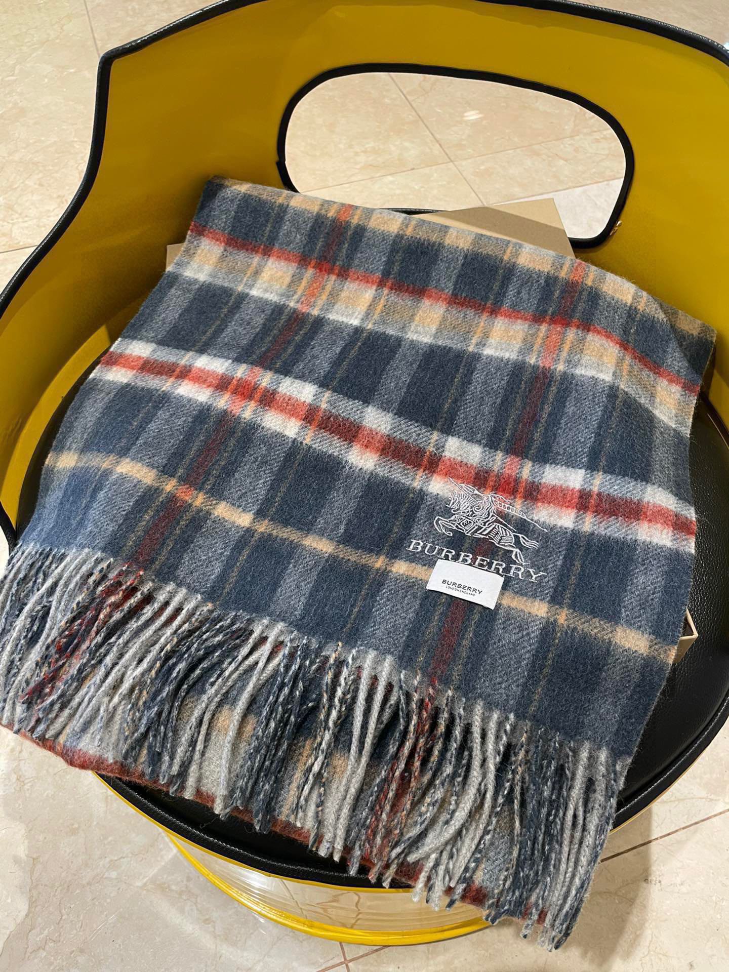 BURBERRY SCARF 200 CM IN COLORFUL CASHMERE 402194