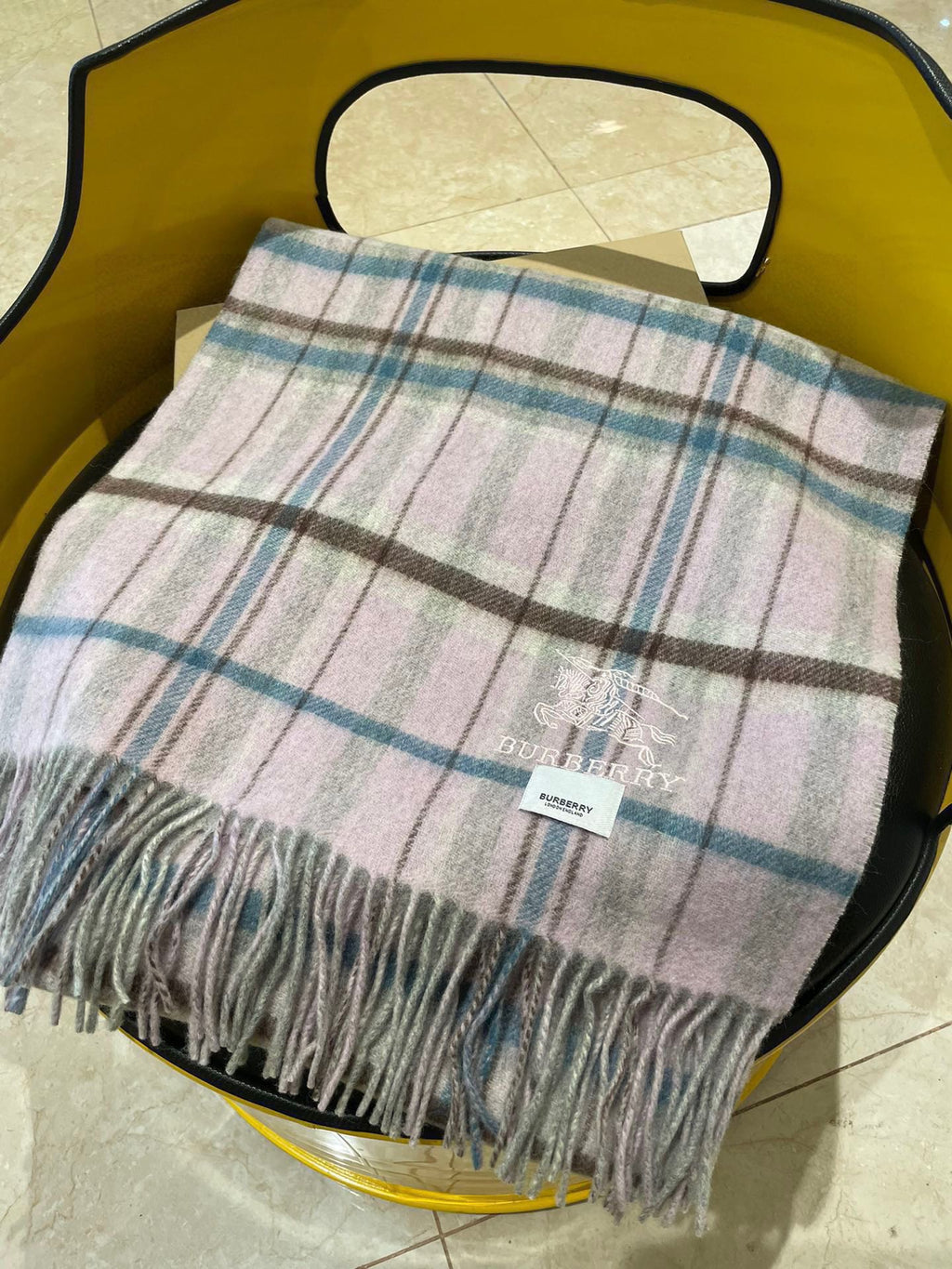BURBERRY SCARF 200 CM IN COLORFUL CASHMERE 402196