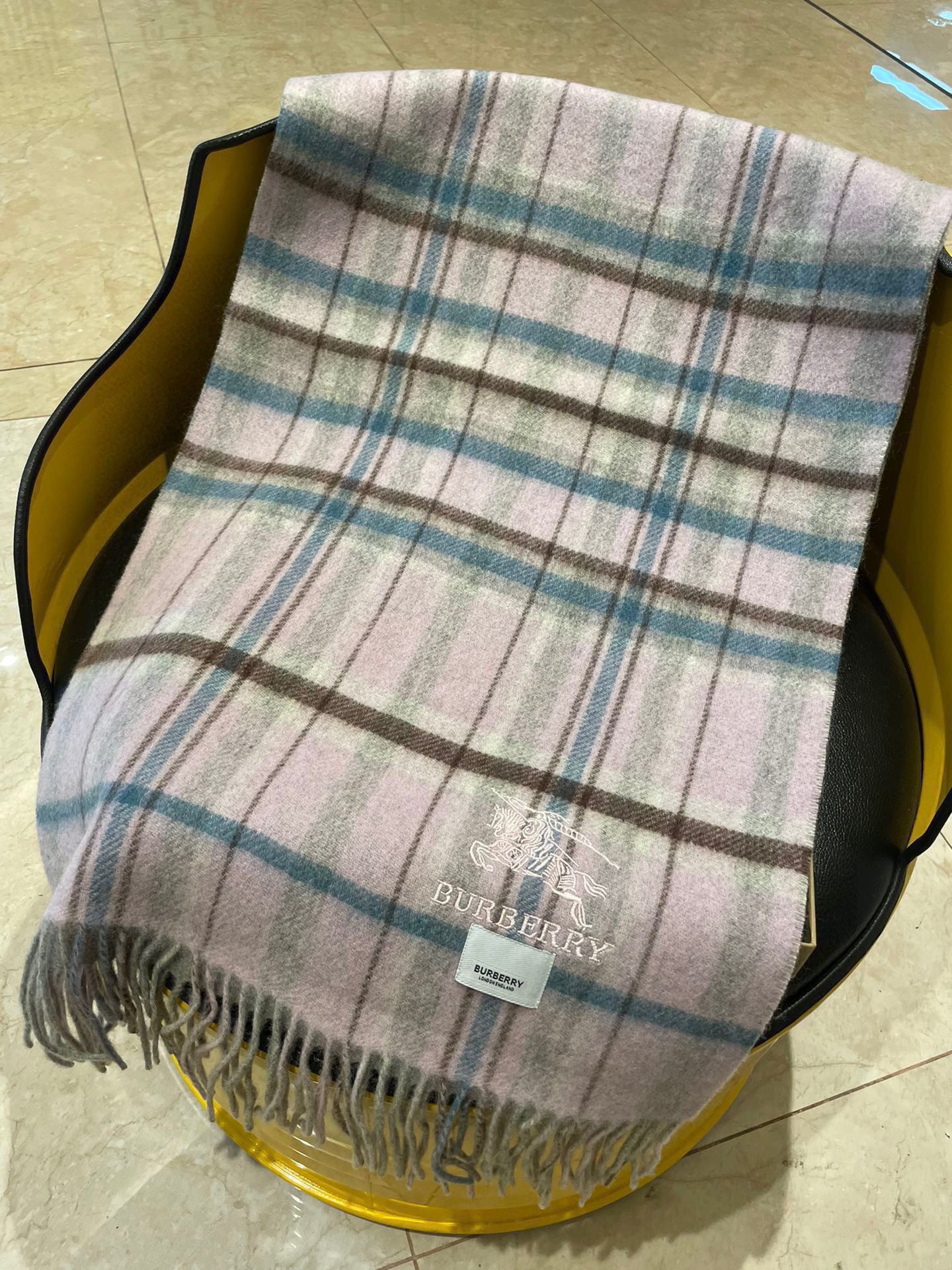 BURBERRY SCARF 200 CM IN COLORFUL CASHMERE 402196