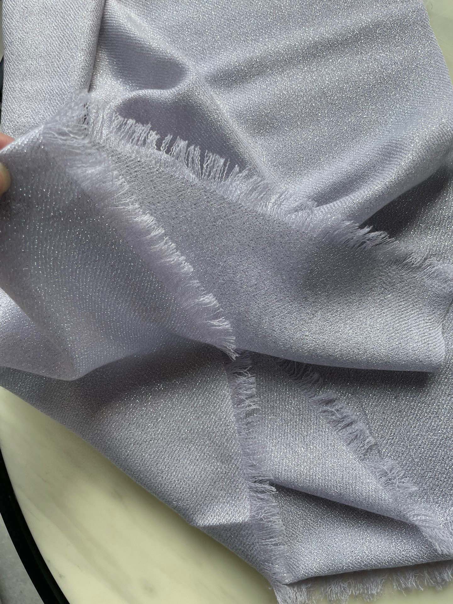 CHANEL SCARF 210 CM IN PASTEL PURPLE CASHMERE  402209