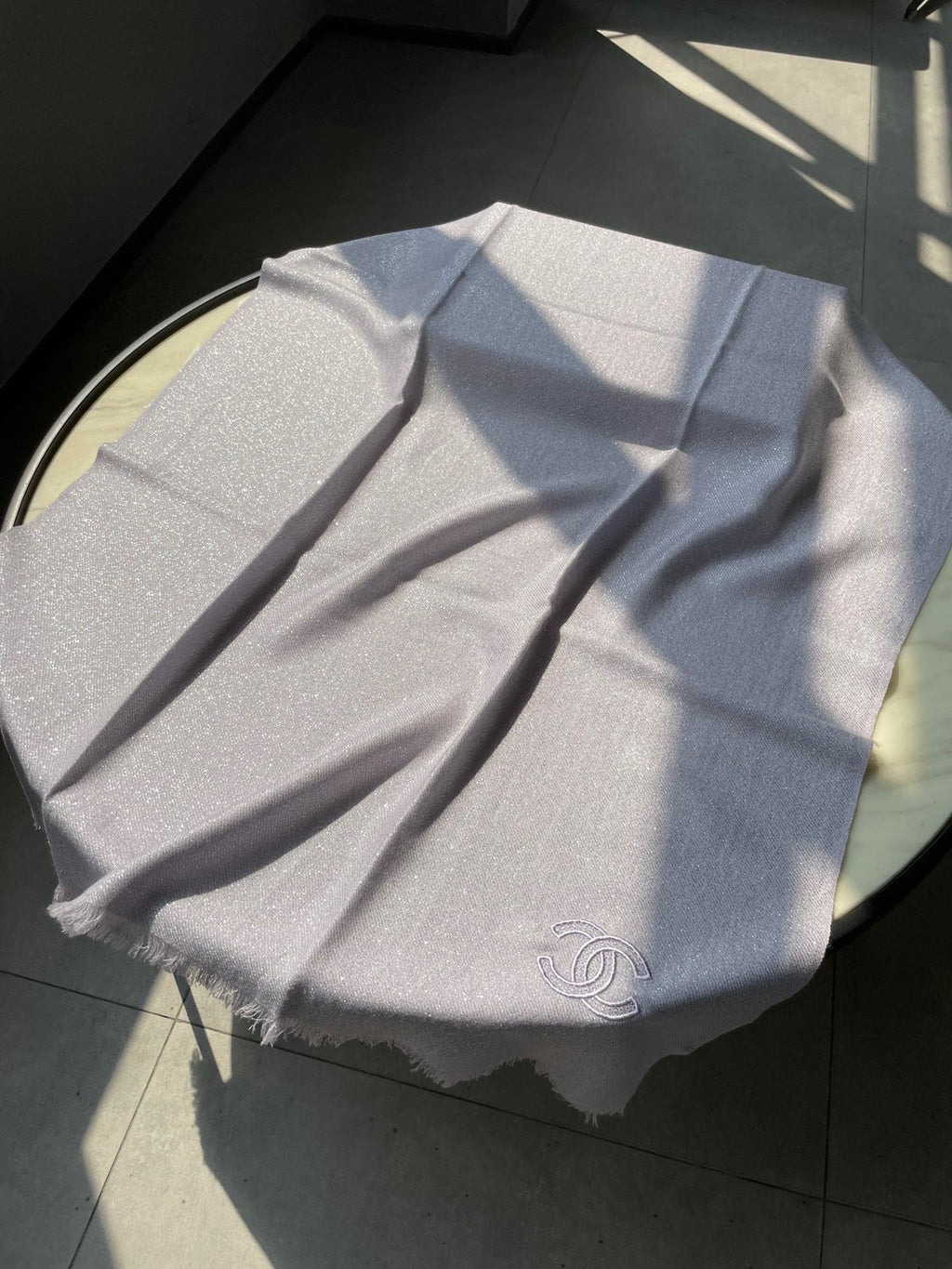 CHANEL SCARF 210 CM IN PASTEL PURPLE CASHMERE  402209