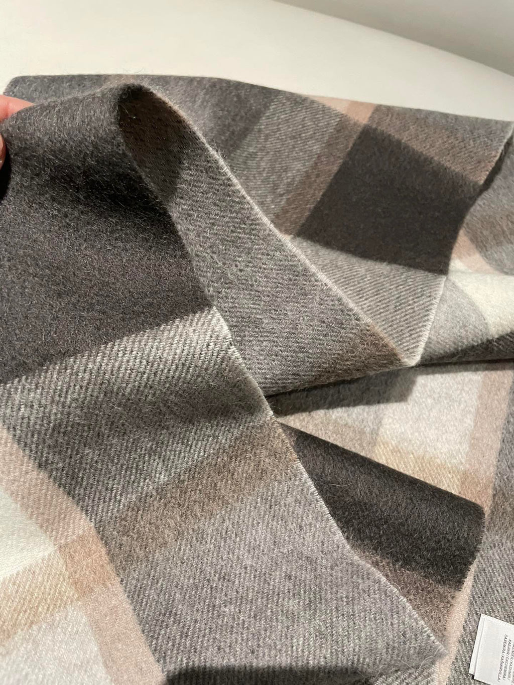 BURBERRY SCARF 180 CM IN GRAPHITE GRAY CASHMERE 408783