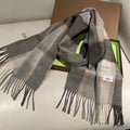 BURBERRY SCARF 180 CM IN GRAPHITE GRAY CASHMERE 408783