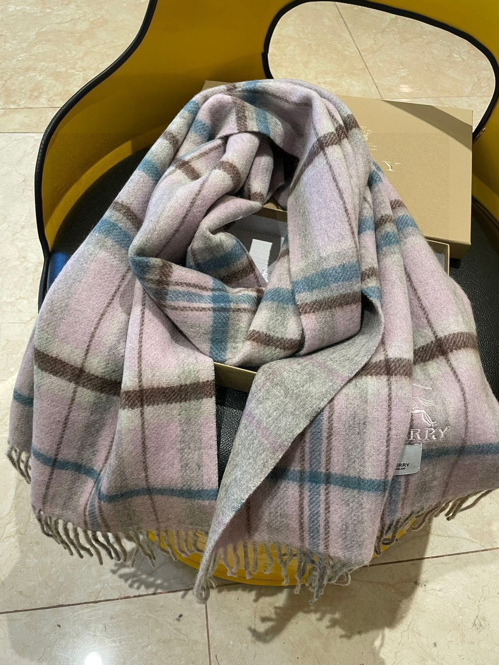 BURBERRY BBR SCARF 200 CM IN CASHMERE 481390