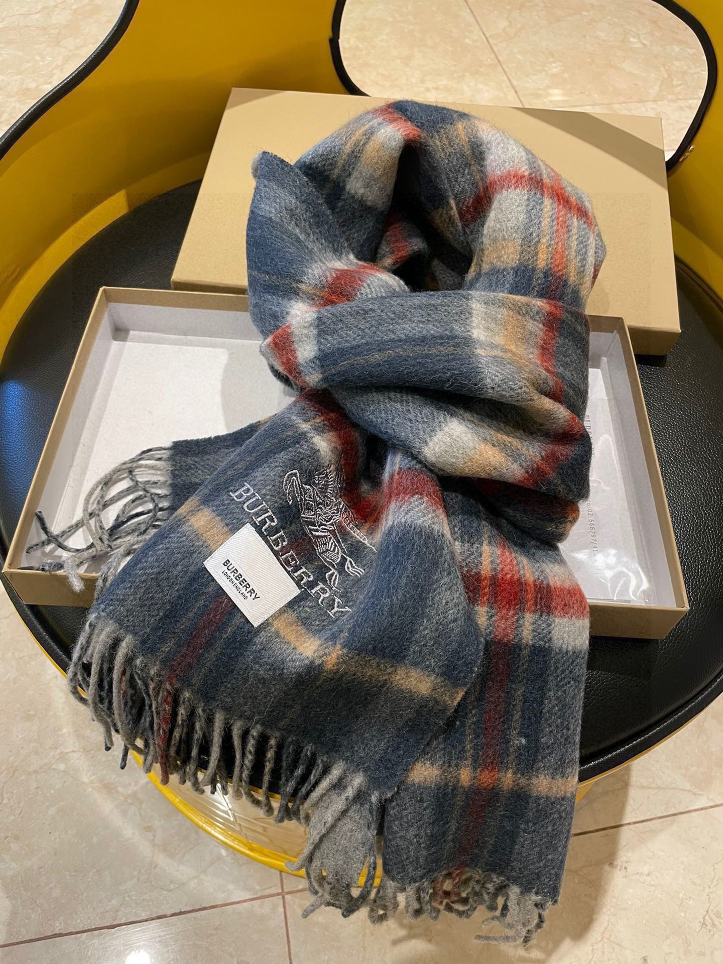 BURBERRY BBR SCARF 200 CM IN CASHMERE 481392