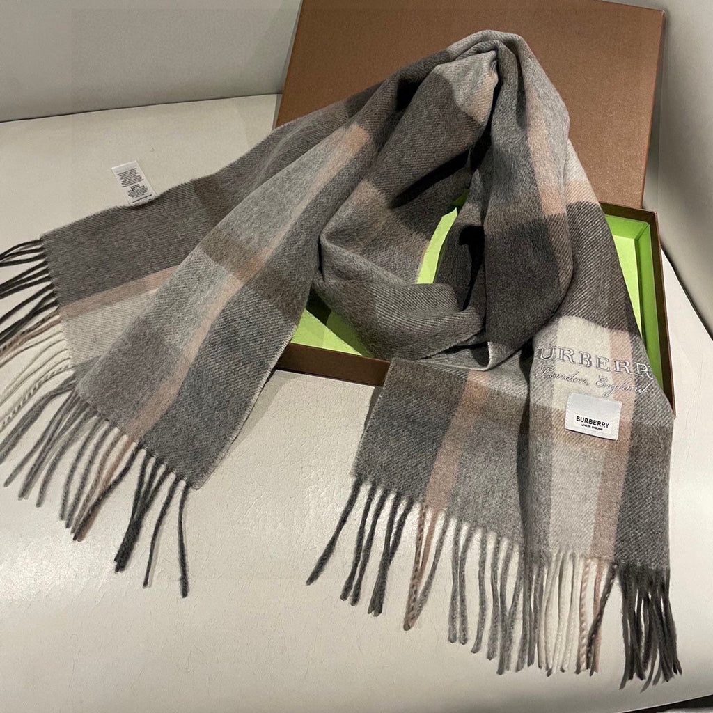 BURBERRY BBR SCARF 180 CM IN CASHMERE 486380