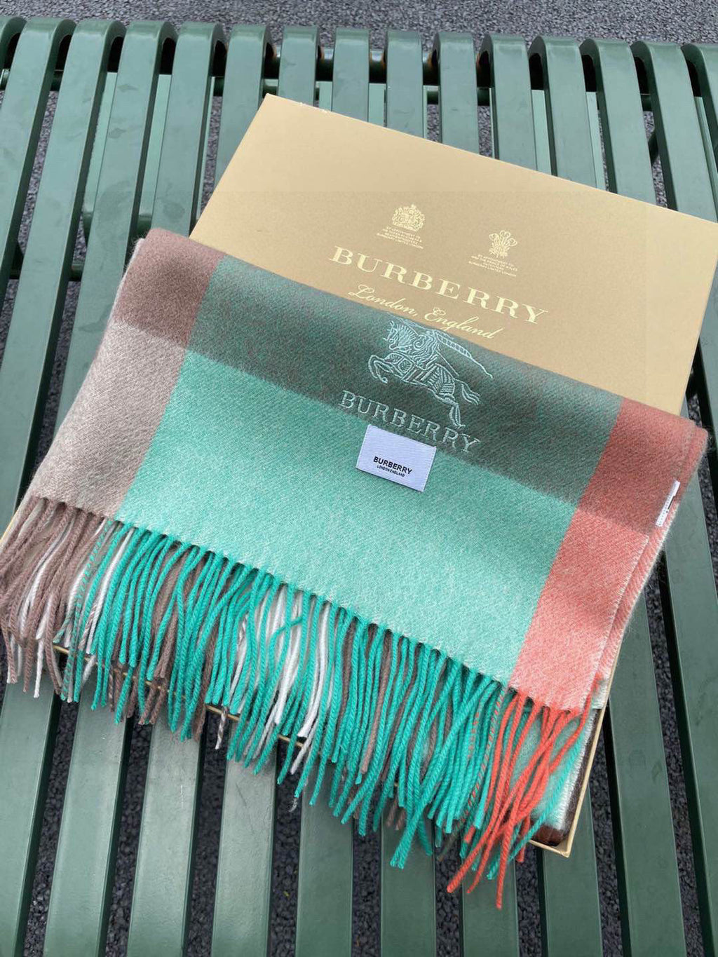 BURBERRY BBR SCARF 200 CM IN CASHMERE 538290