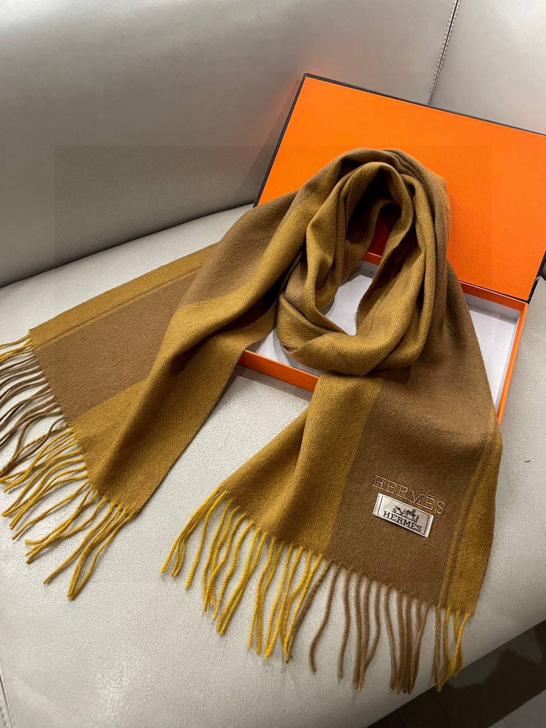 HERMES HERMES 25S SCARF 180 IN CASERE 989575