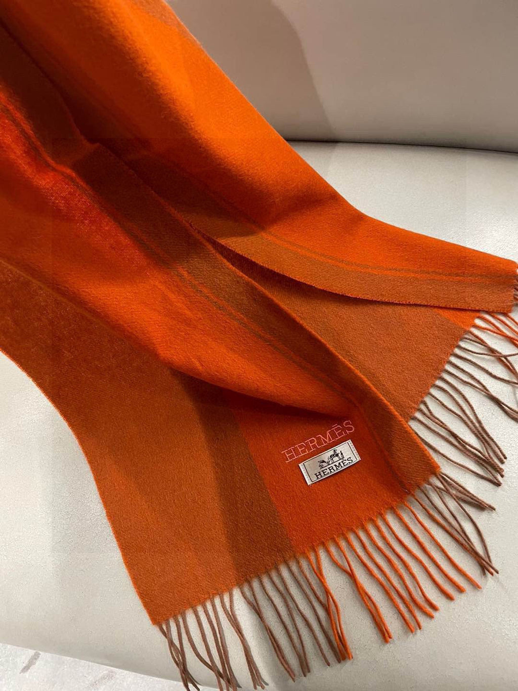 HERMES HERMES 25S SCARF 180 IN CASERE 989576