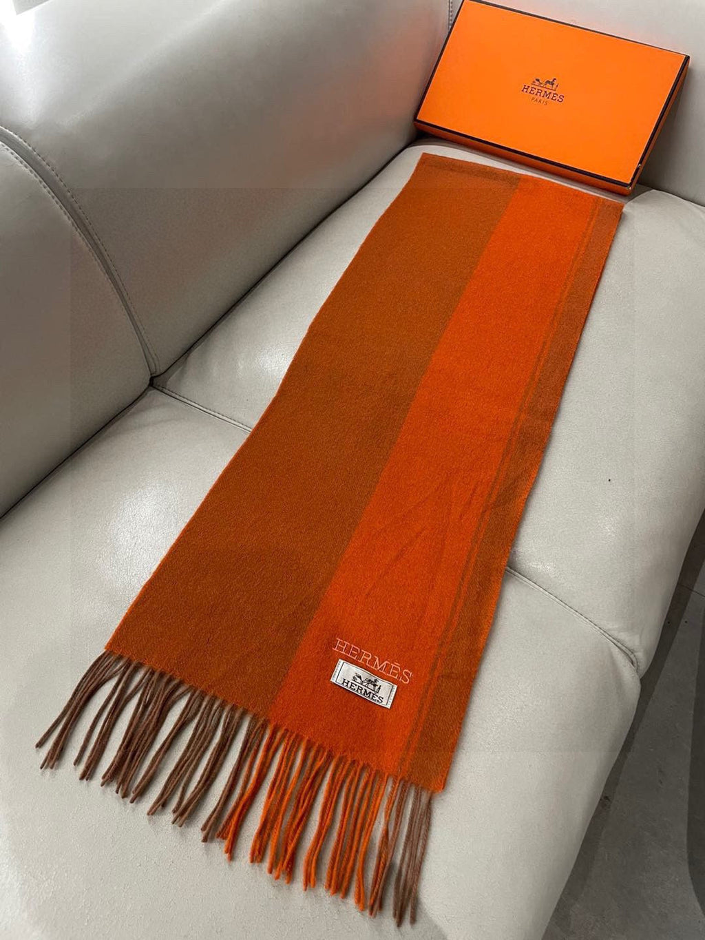 HERMES HERMES 25S SCARF 180 IN CASERE 989576